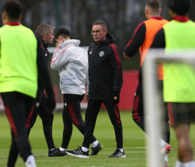 Rangnick began his training at the Aon Training Complex